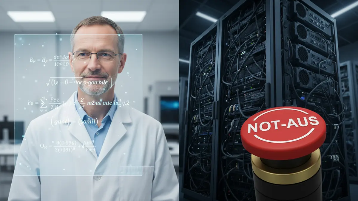 Ein Wissenschaftler mit einem Durchbruch in der Forschung